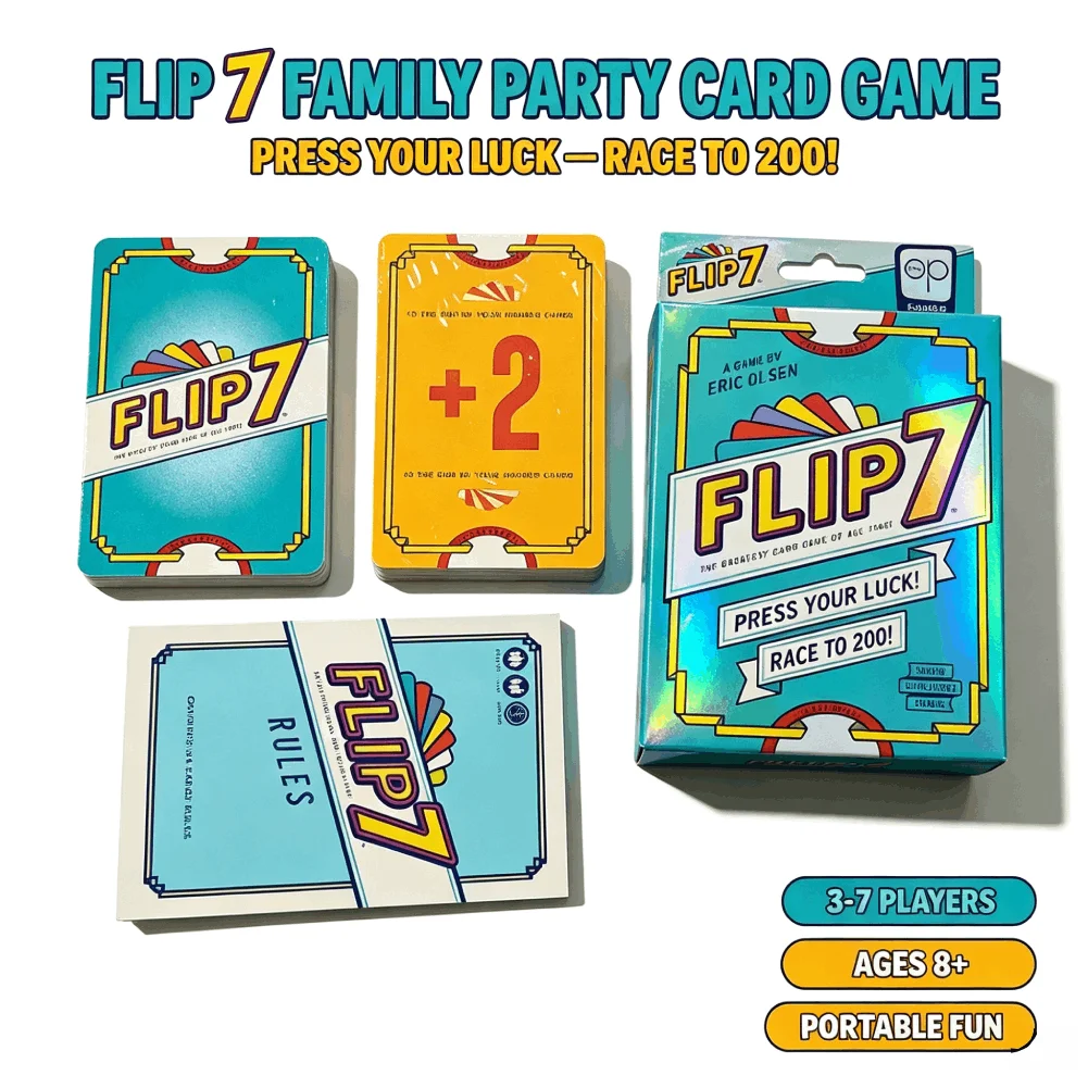 Strategy Board Game - Flip 7: Juego de cartas de