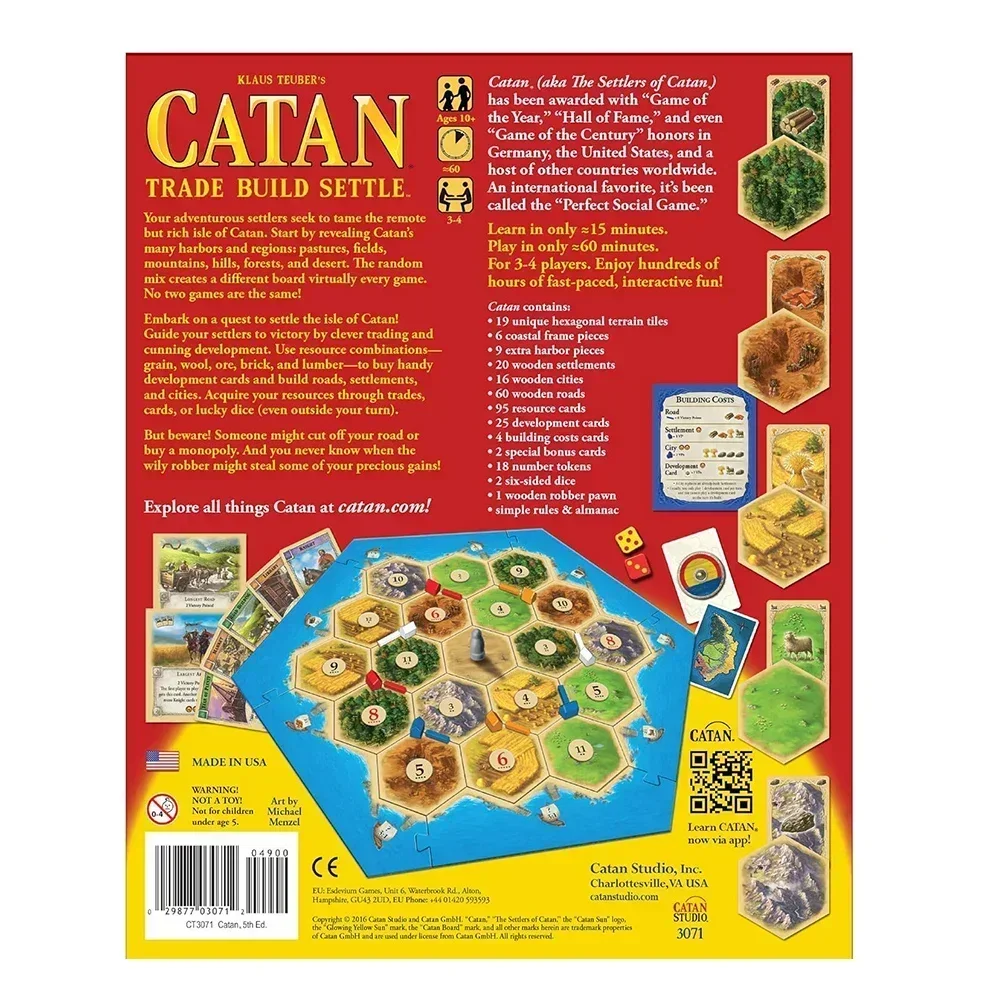Juego de mesa Catan, rompecabe - Board Game Catan reseña y precio